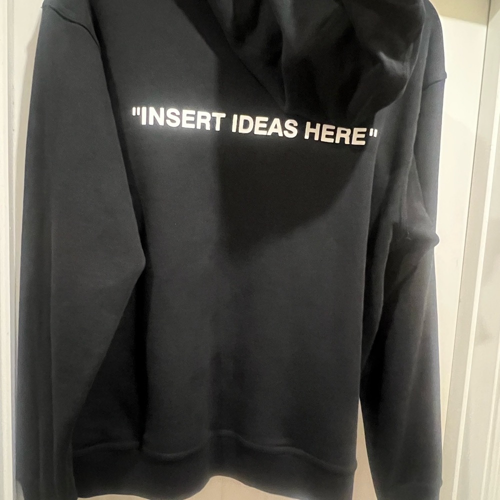 Nike x Off-White “Insert Ideas Here” Off Campus Hoodie Black Size M Virgil Abloh - Picture 5 of 7